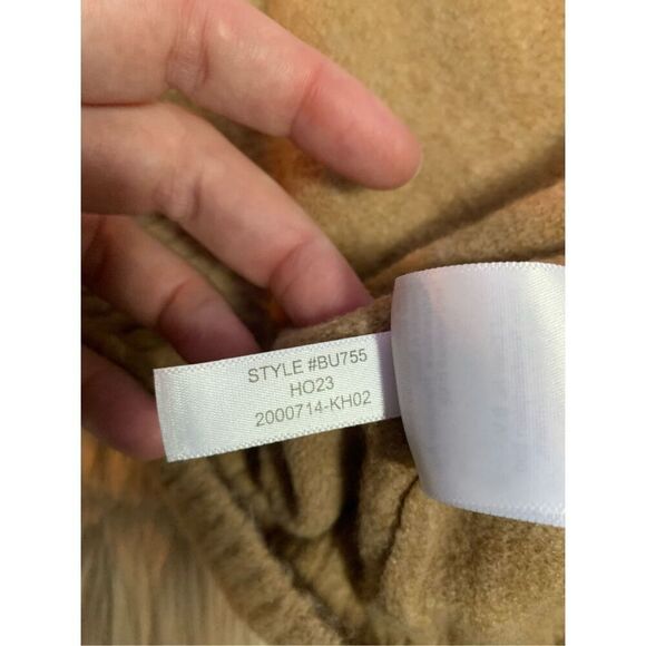 J. Crew Mockneck Sweater-Dress in Extra-Soft Yarn Heather Camel Size Medium - Picture 7 of 10